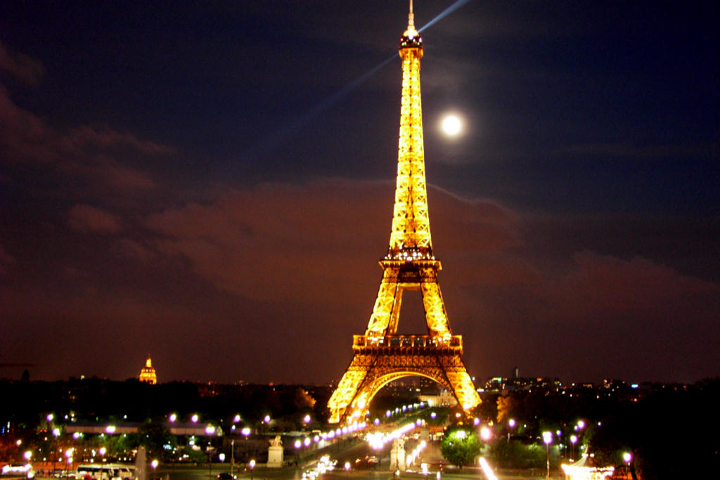 Eiffel Tower In Beautiful Night