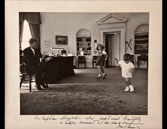 jfk-images with his children