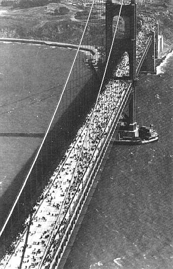 Golden-Gate-Bridge-opening-day-people-gathered-to-celebrate