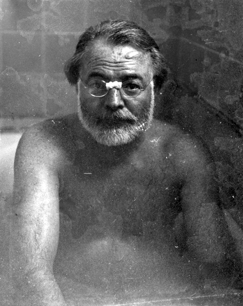 Ernest Hemingway Bathing 