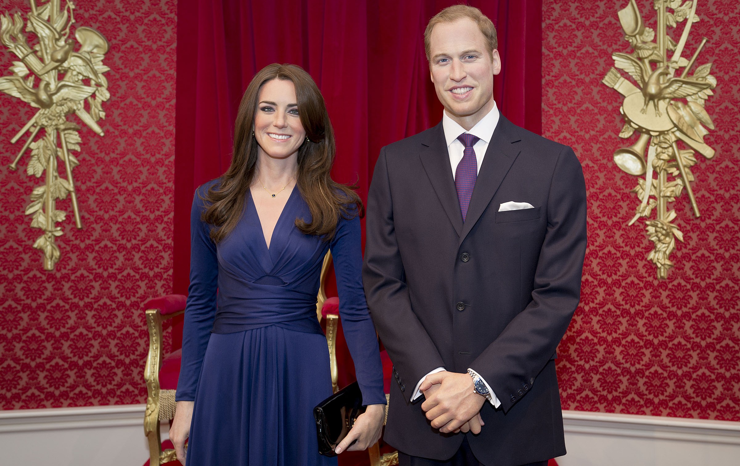 Kate-and-William-at-Madame-Tussauds